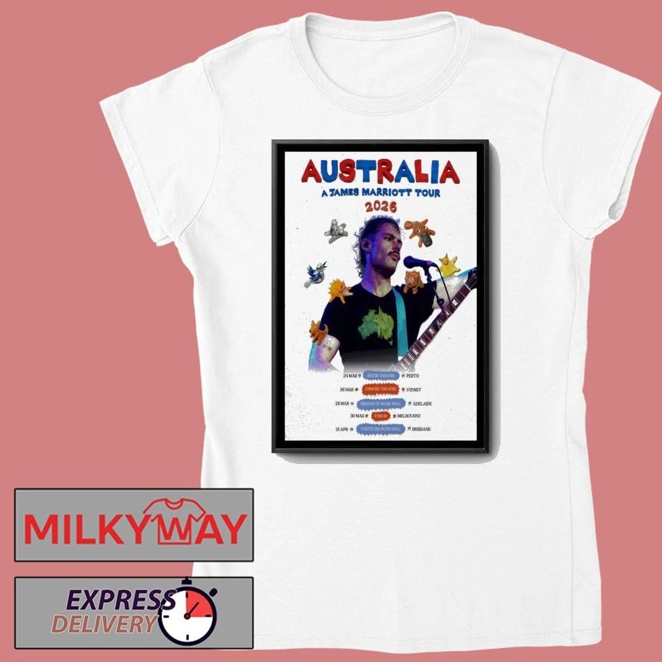 James Marriott Live Australia 2026 Poster shirt