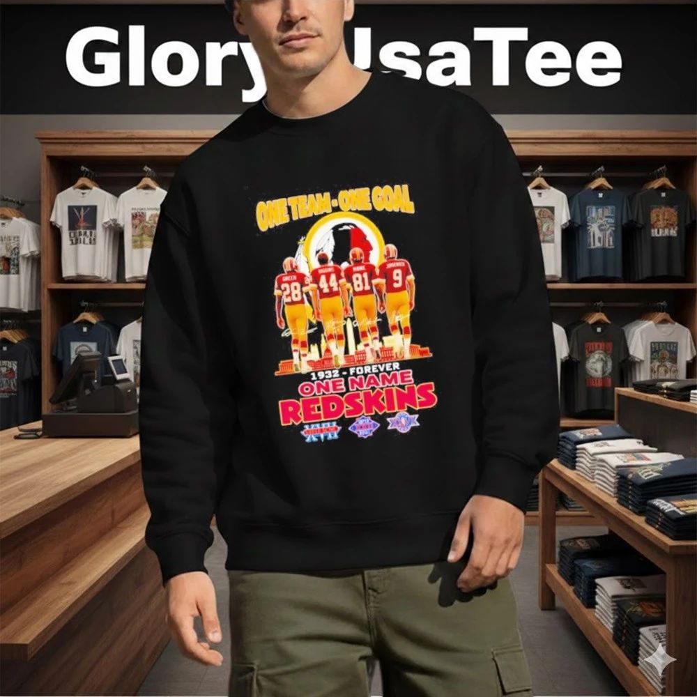 One team one goal one name Washington Redskins forever 1932 signature Shirt