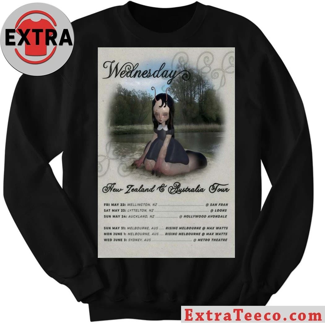 Wednesday New Zealand & Australia 2026 Poster Shirt
