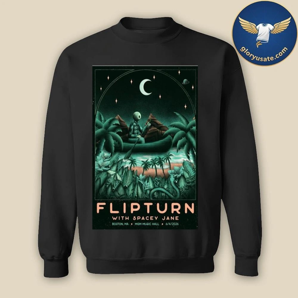 Flipturn Boston, MA June 4 2026 Concert Poster Shirt