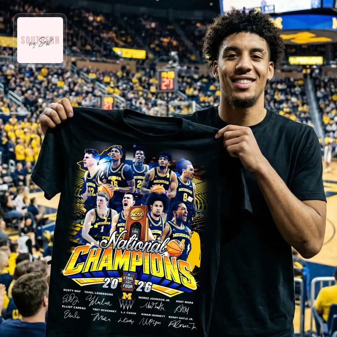 Michigan National Champions 2026 Final Four Commemorative Unisex T-Shirt