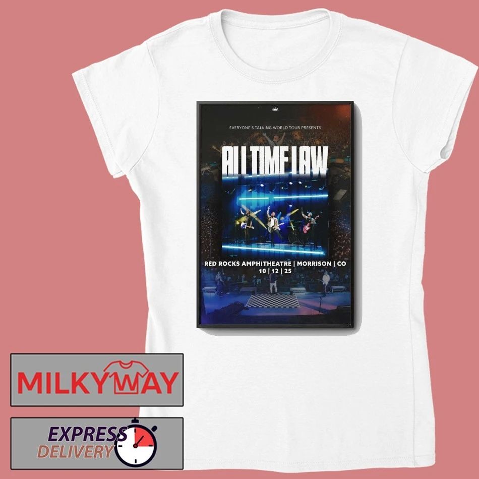 All Time Low Red Rocks Amphitheatre Show On Oct 12 2025 Poster shirt
