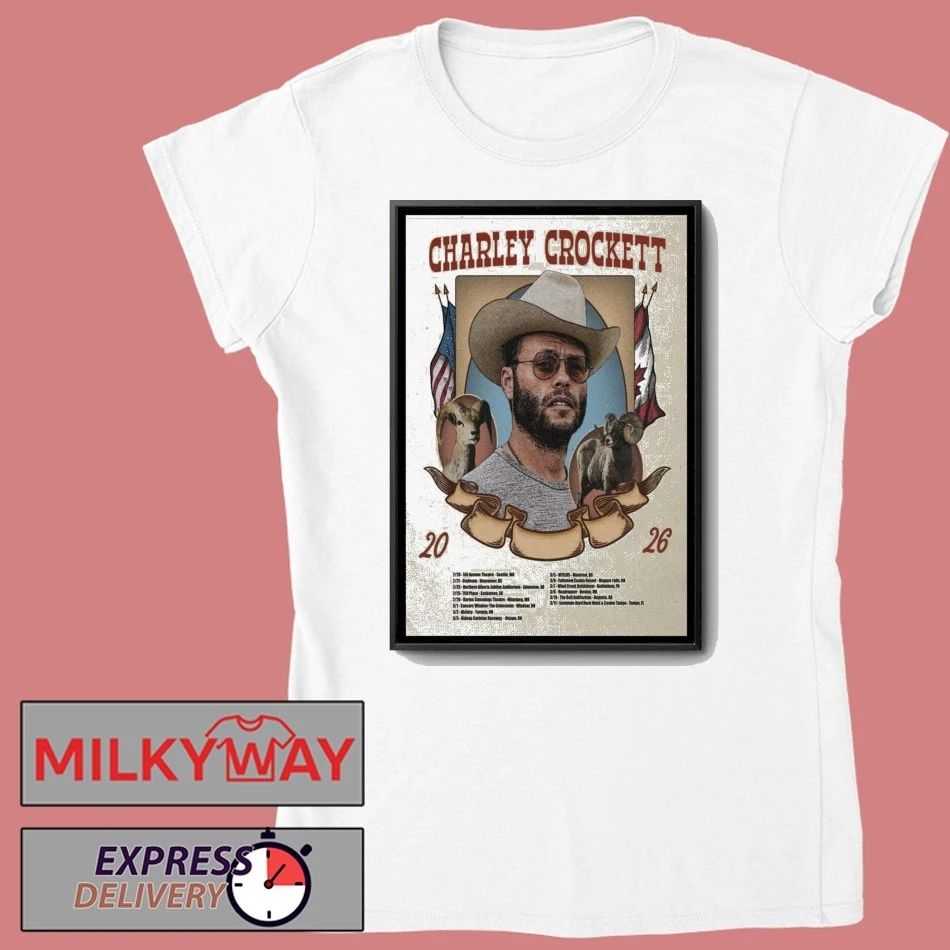 Charley Crockett 2026 Tour Poster shirt