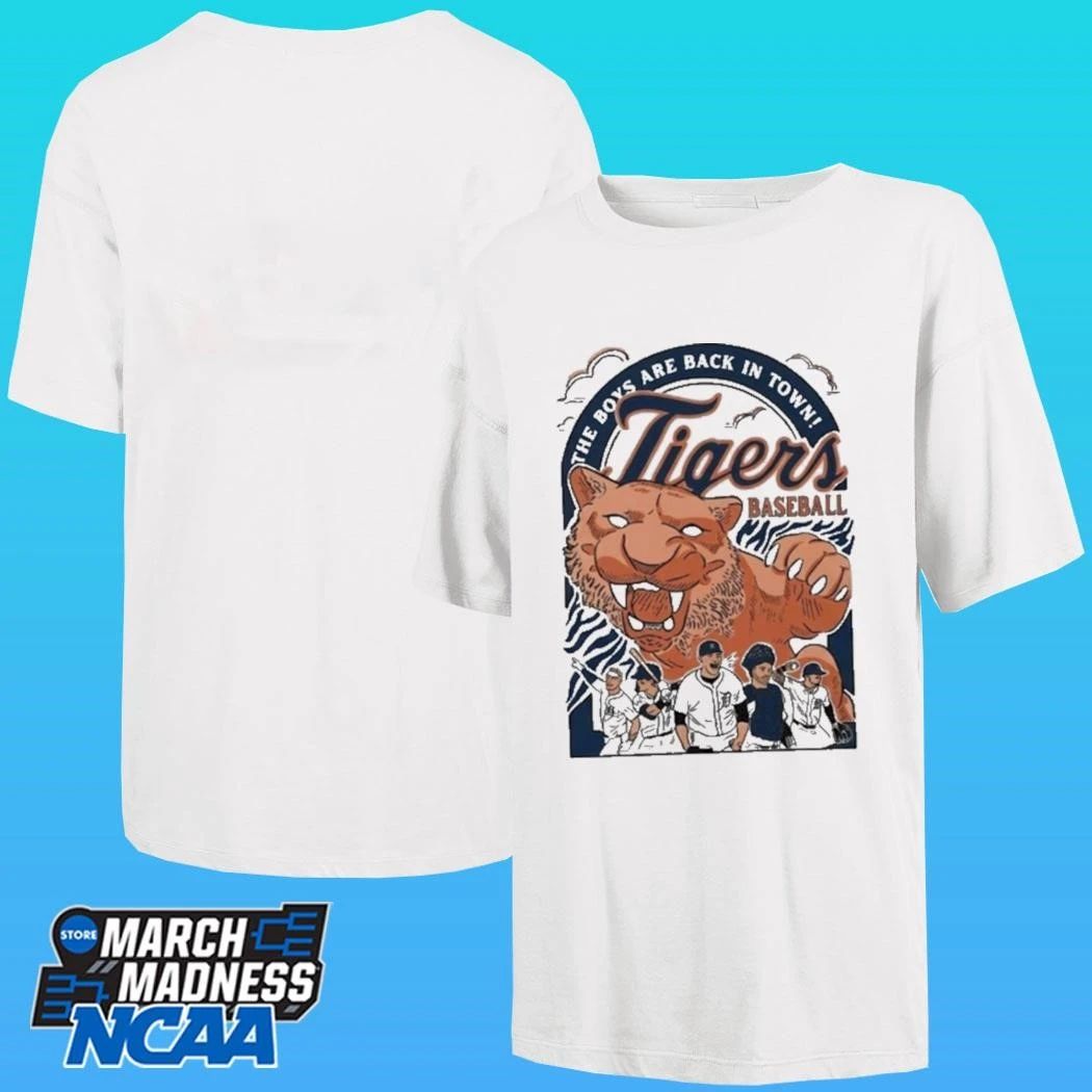 The Boys Are Back In Town Tigers Baseball Shirt