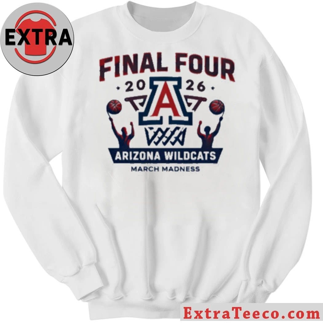 Original Arizona Wildcats Final Four 2026 Basketball Logo T-Shirt – Top-Rated Gift for College Basketball Lovers