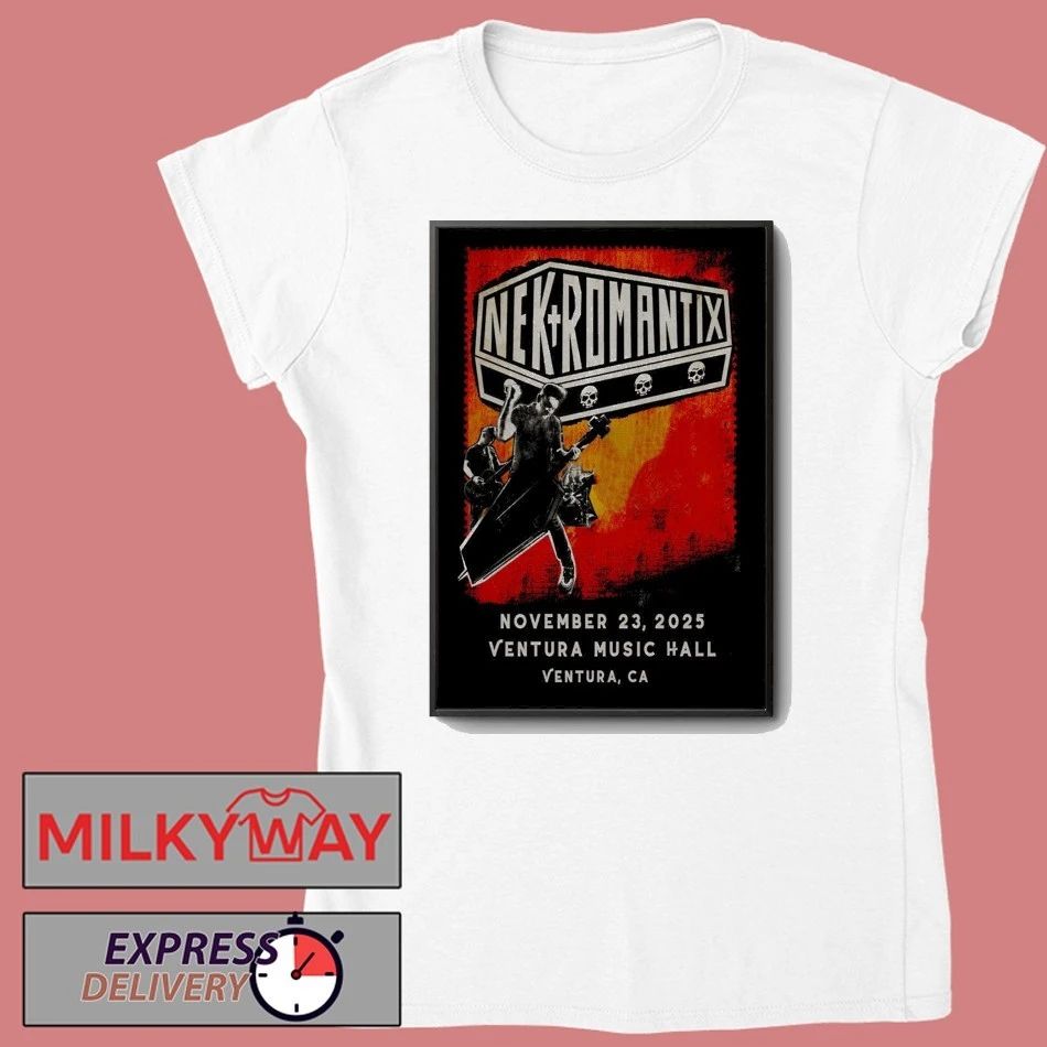 Nekromantix 11 23 2025 Ventura CA Poster shirt