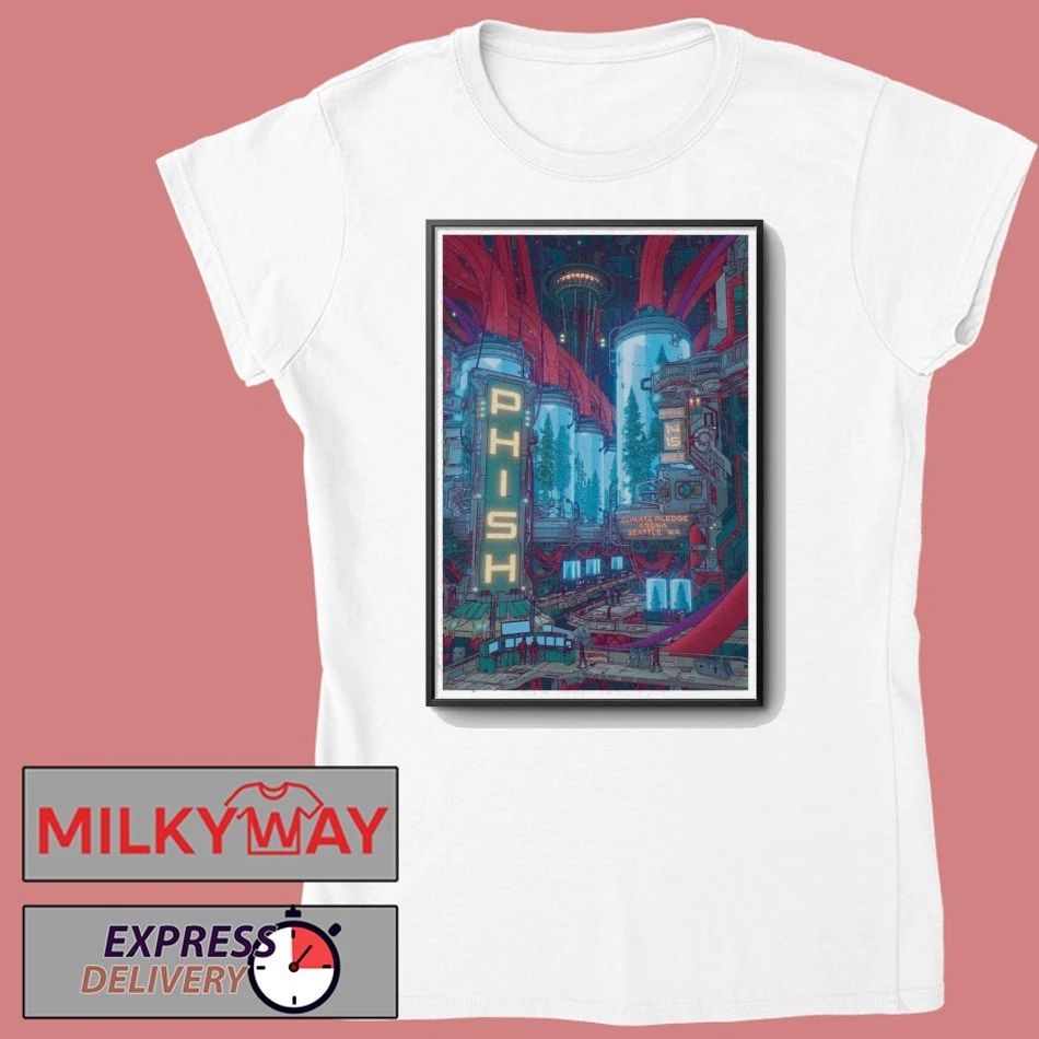 PHISH Poster Apr Climate Pledge Arena Seattle, WA Tour shirt