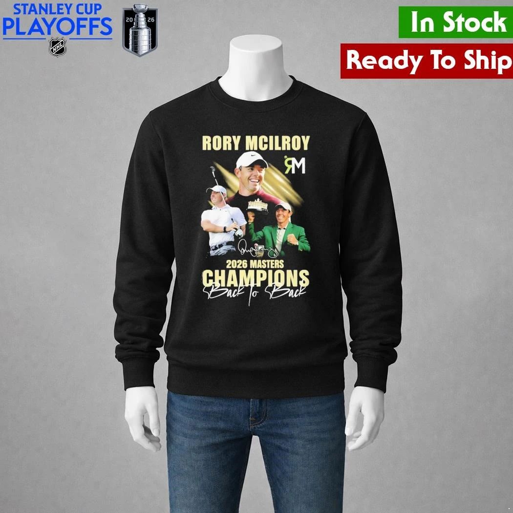 Rory McIlroy Champions Back To Back Master Golf Shirt