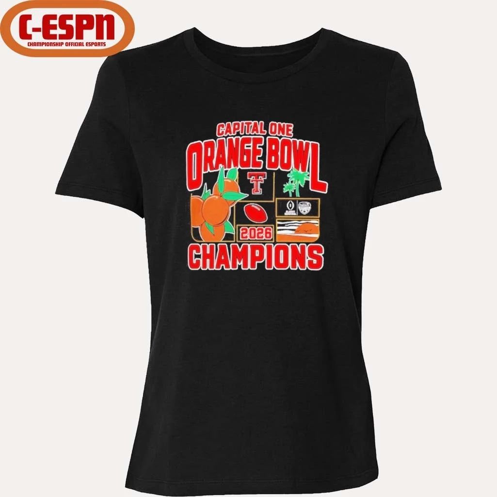 Texas Tech Red Raiders Orange Bowl Champions 2025-26 CFP shirt