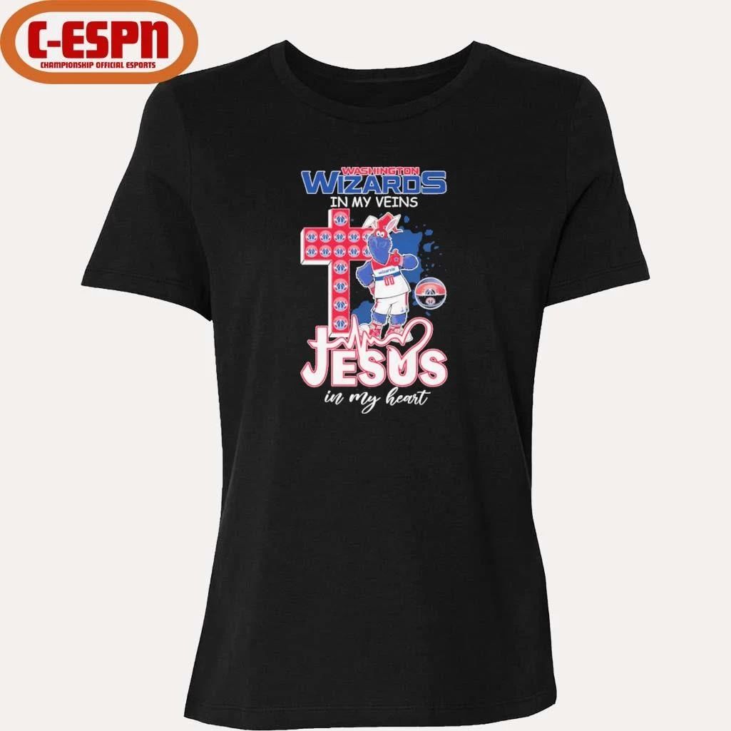 Washington Wizards Mascot In My Veins Jesus In My Heart Shirt