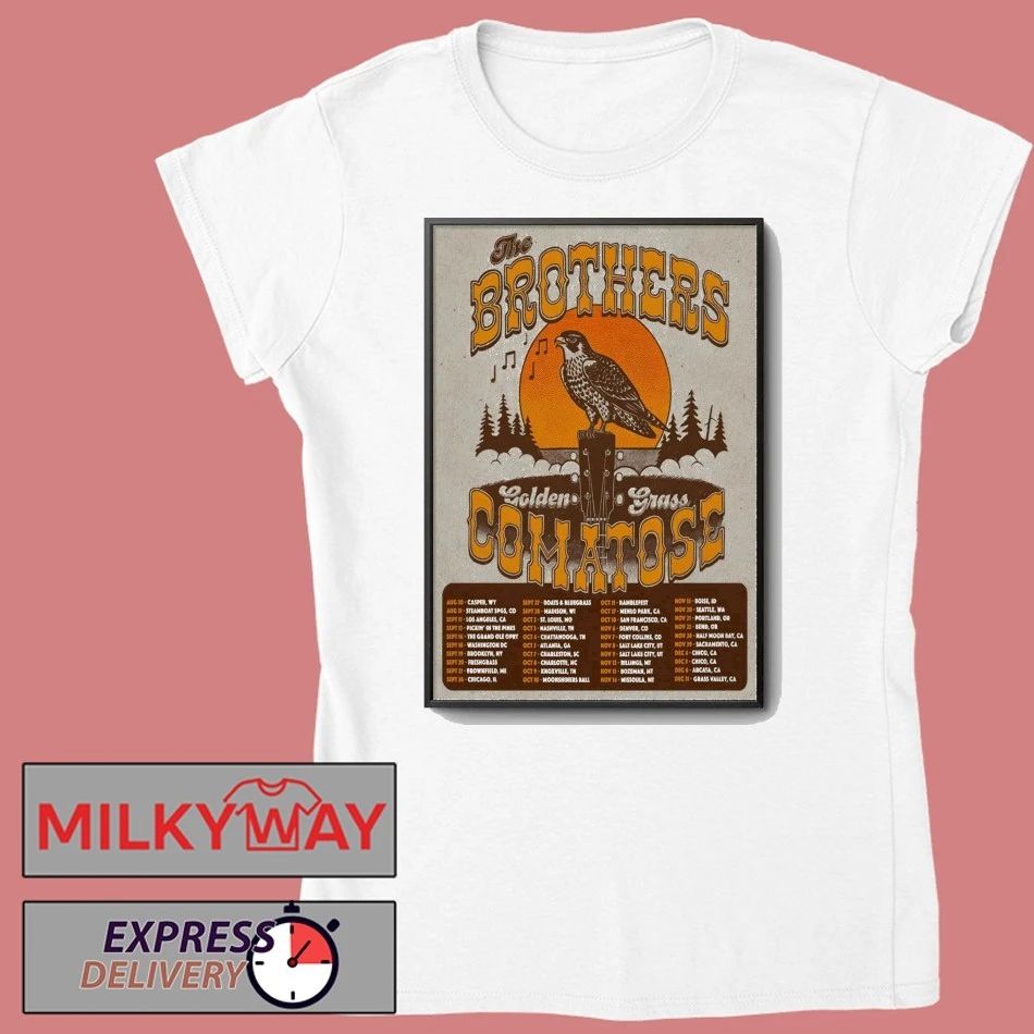 The Brothers Comatose 2025 GoldenGrass Tour Poster shirt