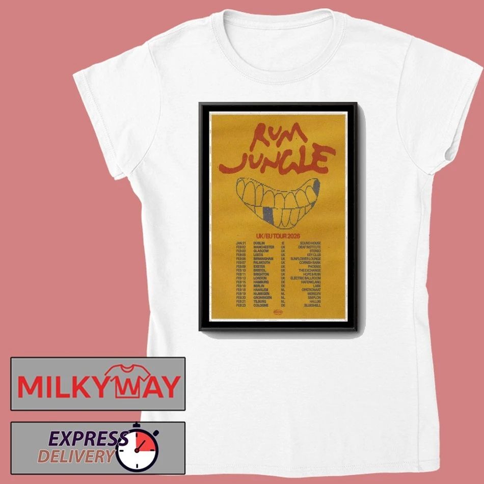 Rum Jungle Tour 2026 UK EU Poster shirt