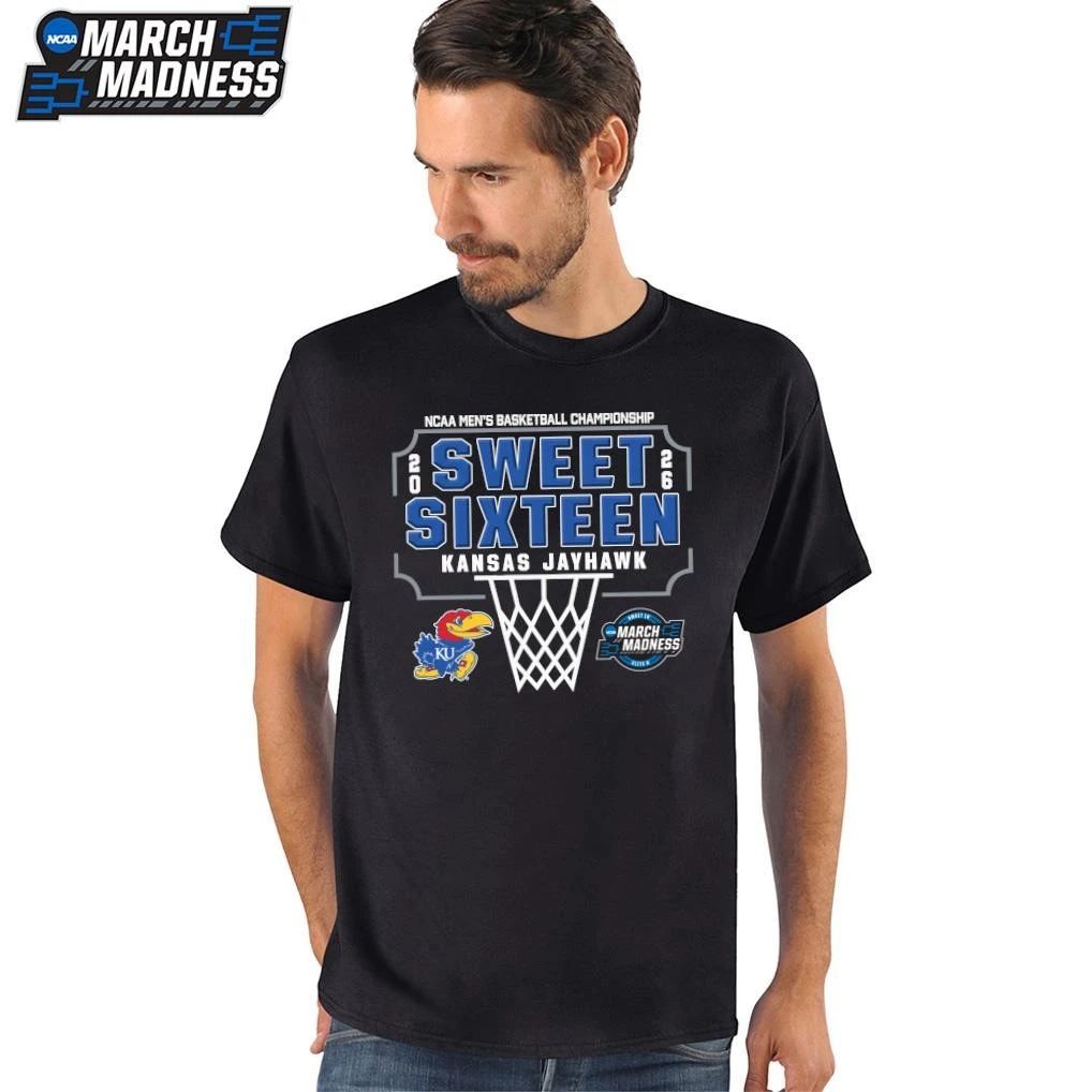 Kansas Jayhawks 2026 NCAA Men’s Basketball Tournament March Madness Sweet Sixteen T-Shirt