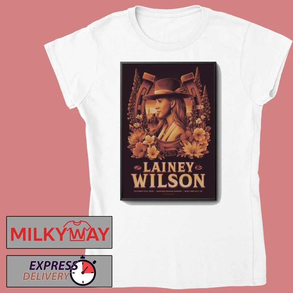 Lainey Wilson 10.10.2025 Madison Square Garden Show Poster shirt