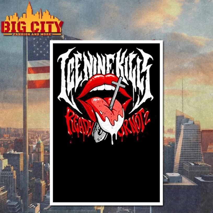 Ice Knife Kills x Ready Or Not 2 Merch Tongue Shovel Grave Diggler Graphic Art Shirt