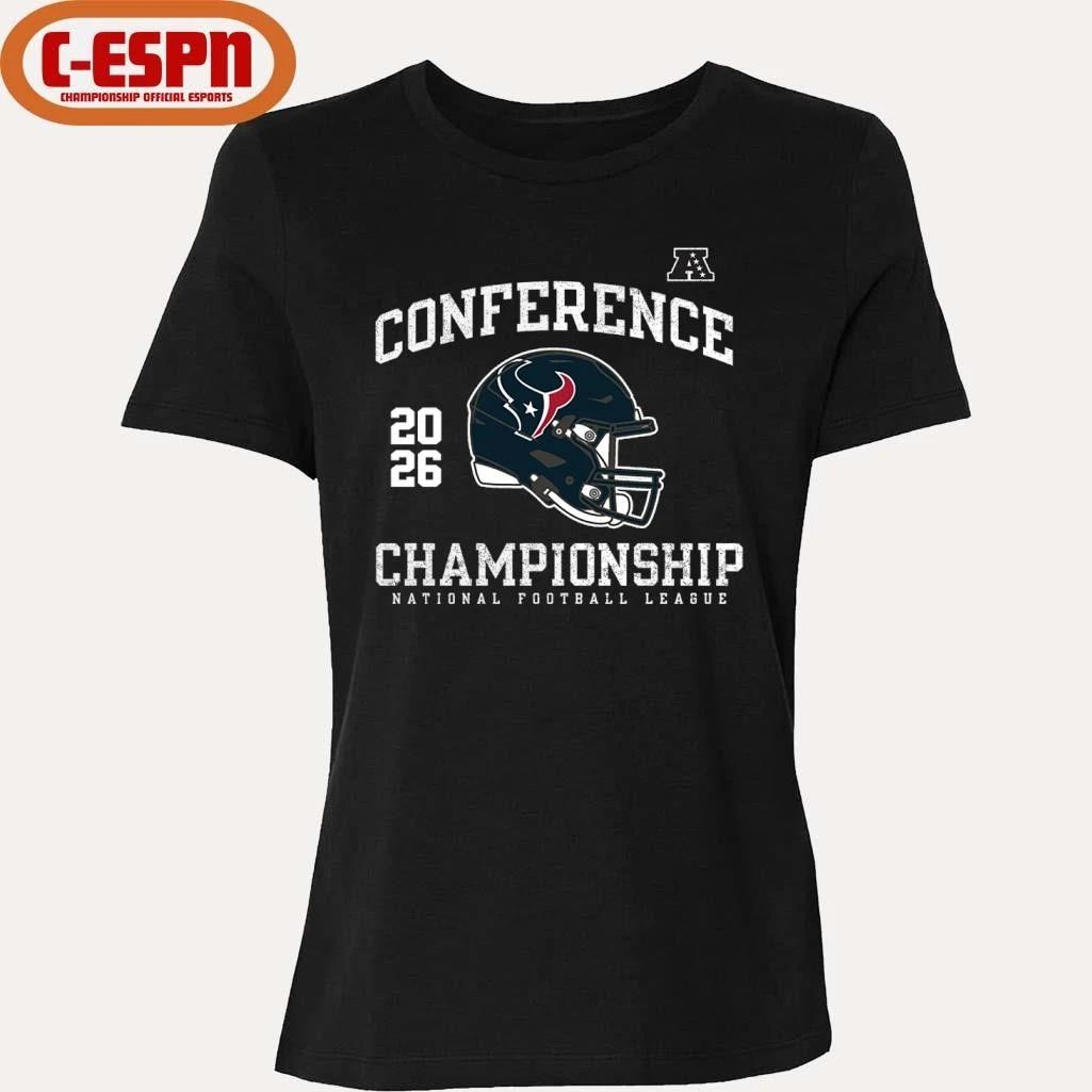 Houston Texans 2026 AFC Conference Championship Helmet T-Shirt