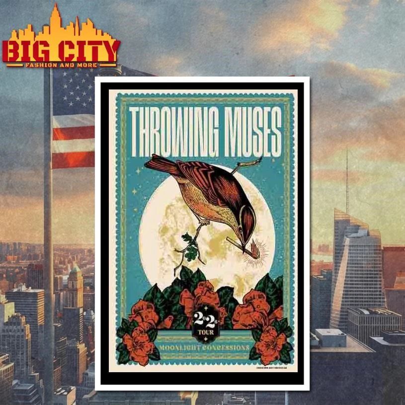 Throwing Muses April 2026 Moonlight Concessions Poster Shirt