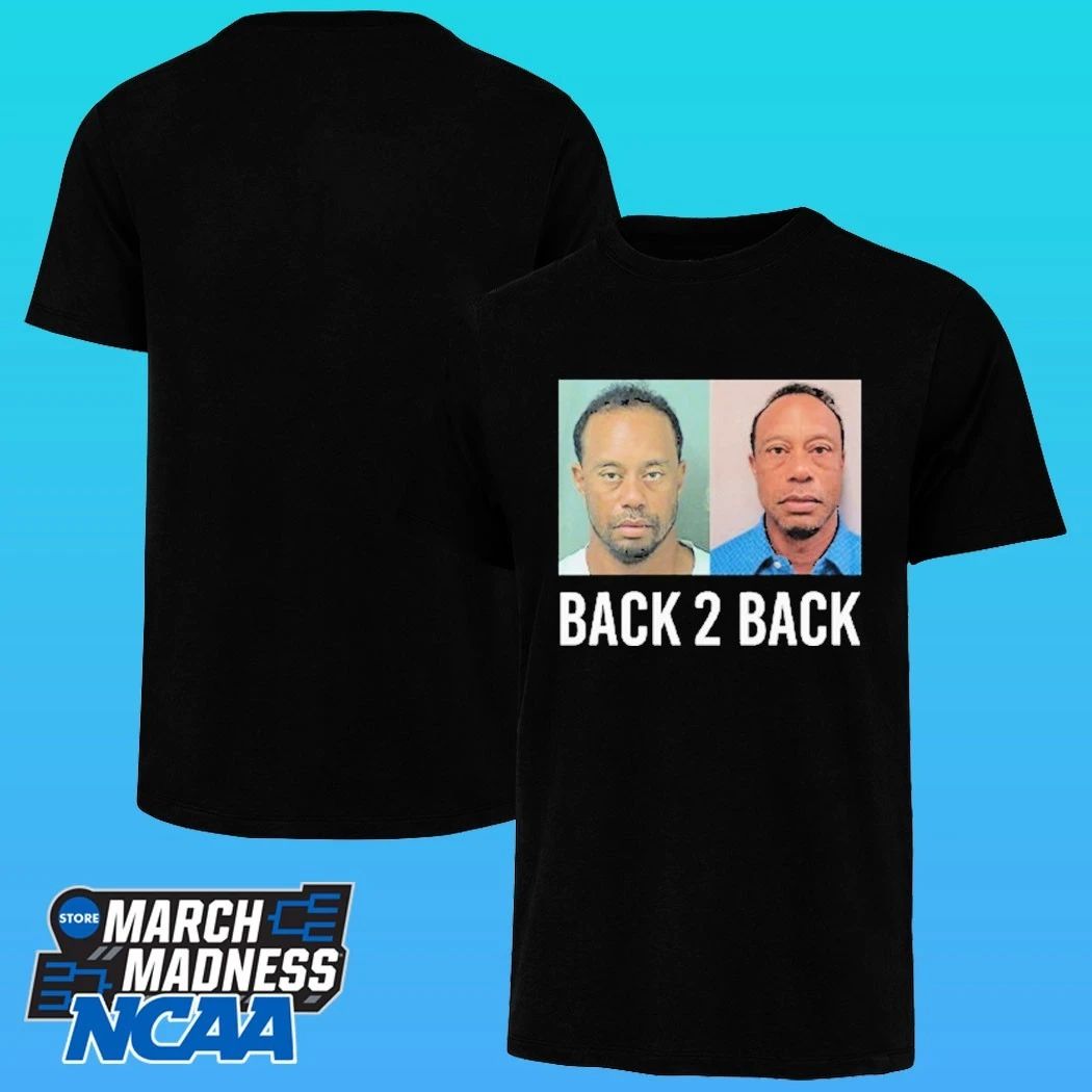 Tiger Woods Back 2 Back Mugshot Shirt