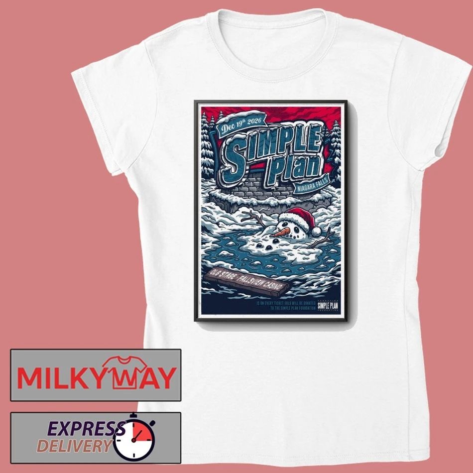 Simple Plan Dec 19 2026 OLG Stage At Fallsview Casino in Niagara Falls ON Poster shirt