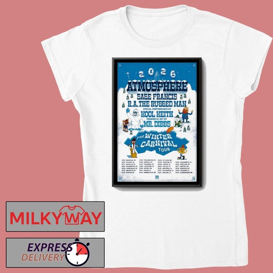 Atmosphere The Winter Carnival New Tour 2026 Poster shirt