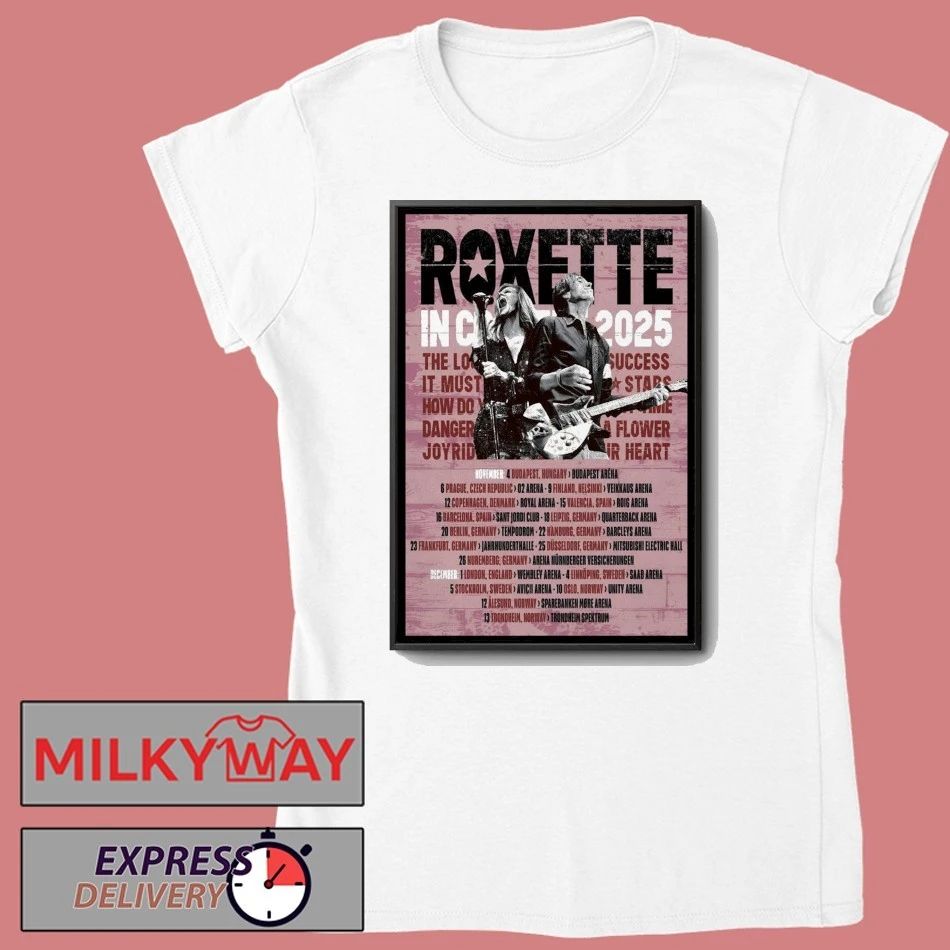 Roxette In Concert 2025 Poster shirt