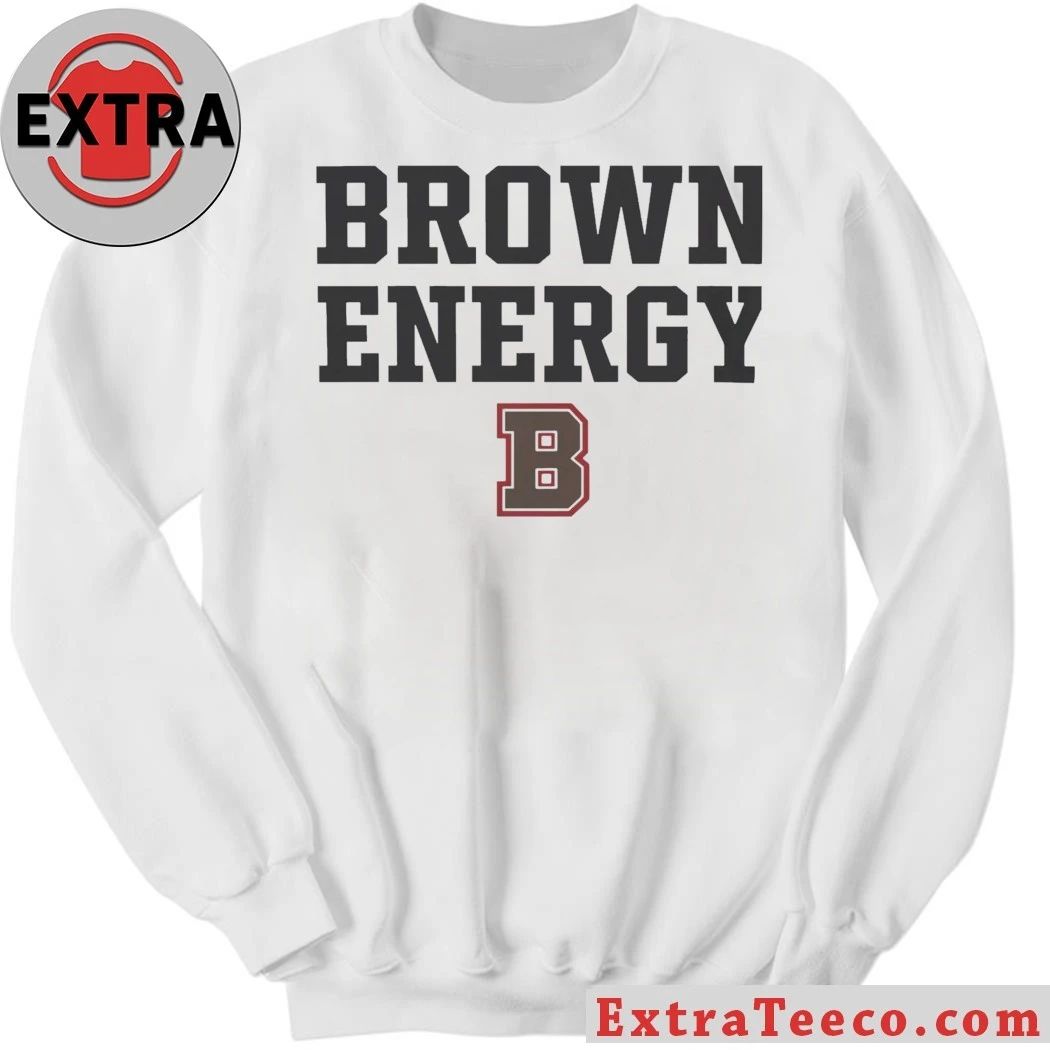 Brown Energy B University Official Stacked Adult Shirt