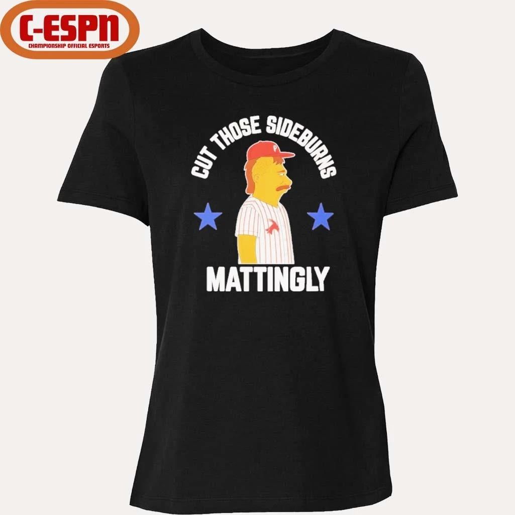 Cut those Donnie Sideburns Mattingly Philadelphia Phillies Shirt