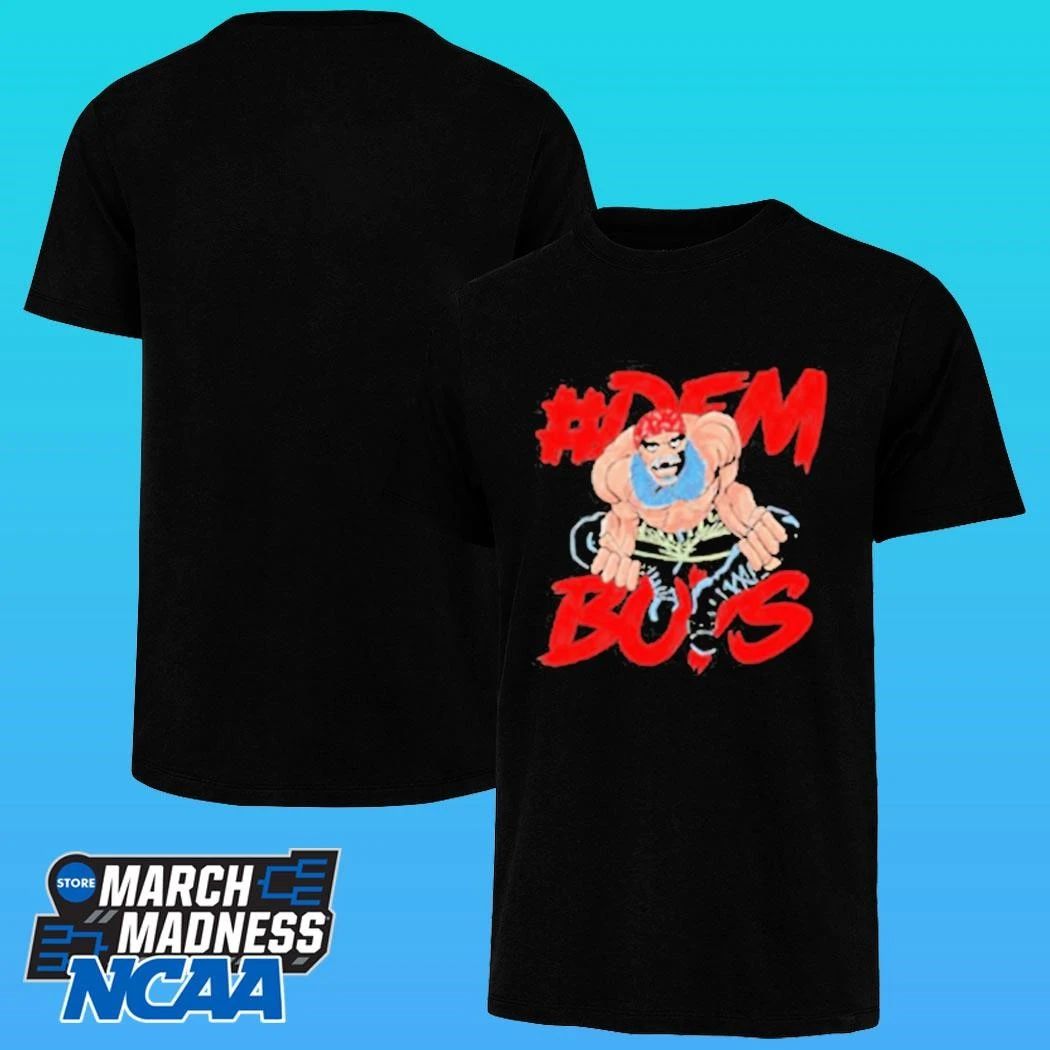 Dem Boys Bearded Muscle Wrestler Red Bandana Shirt
