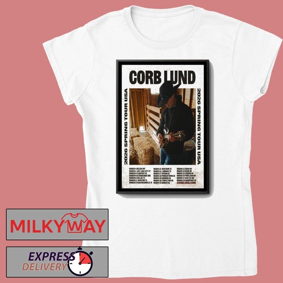 Corb Lund 2026 Spring Tour America Poster shirt