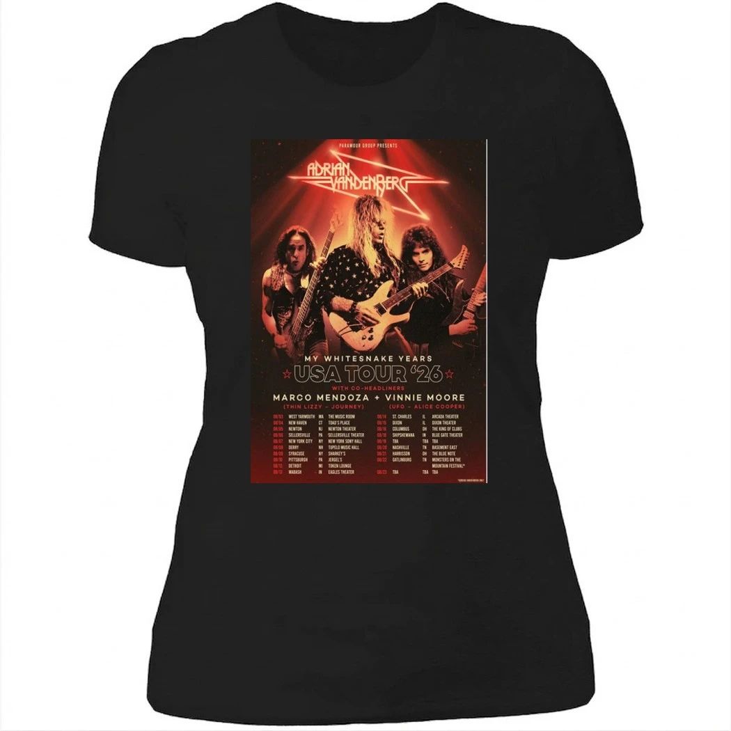 Adrian Vandenberg US Tour 2026 Poster Shirt