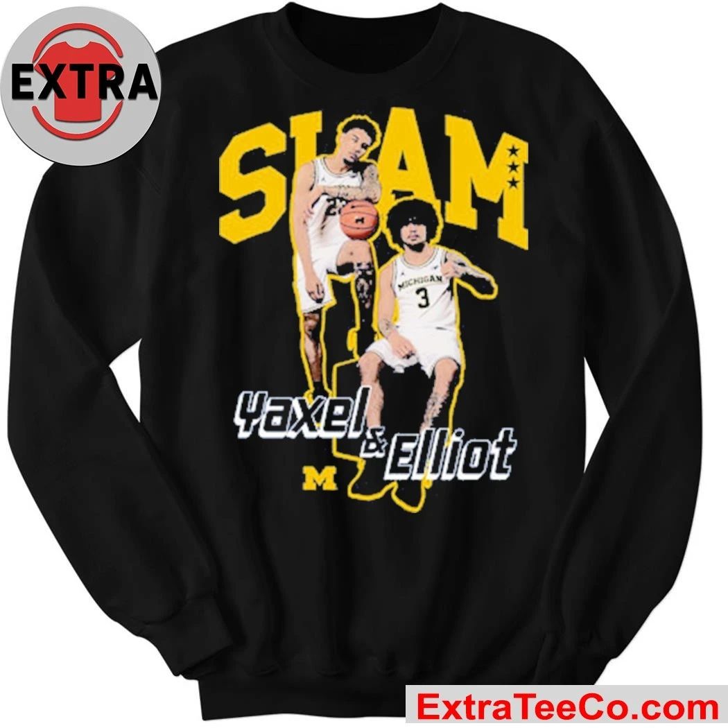 SLAM Yaxel Lendeborg & Elliot Cadeau Remix Heavy Michigan Shirt