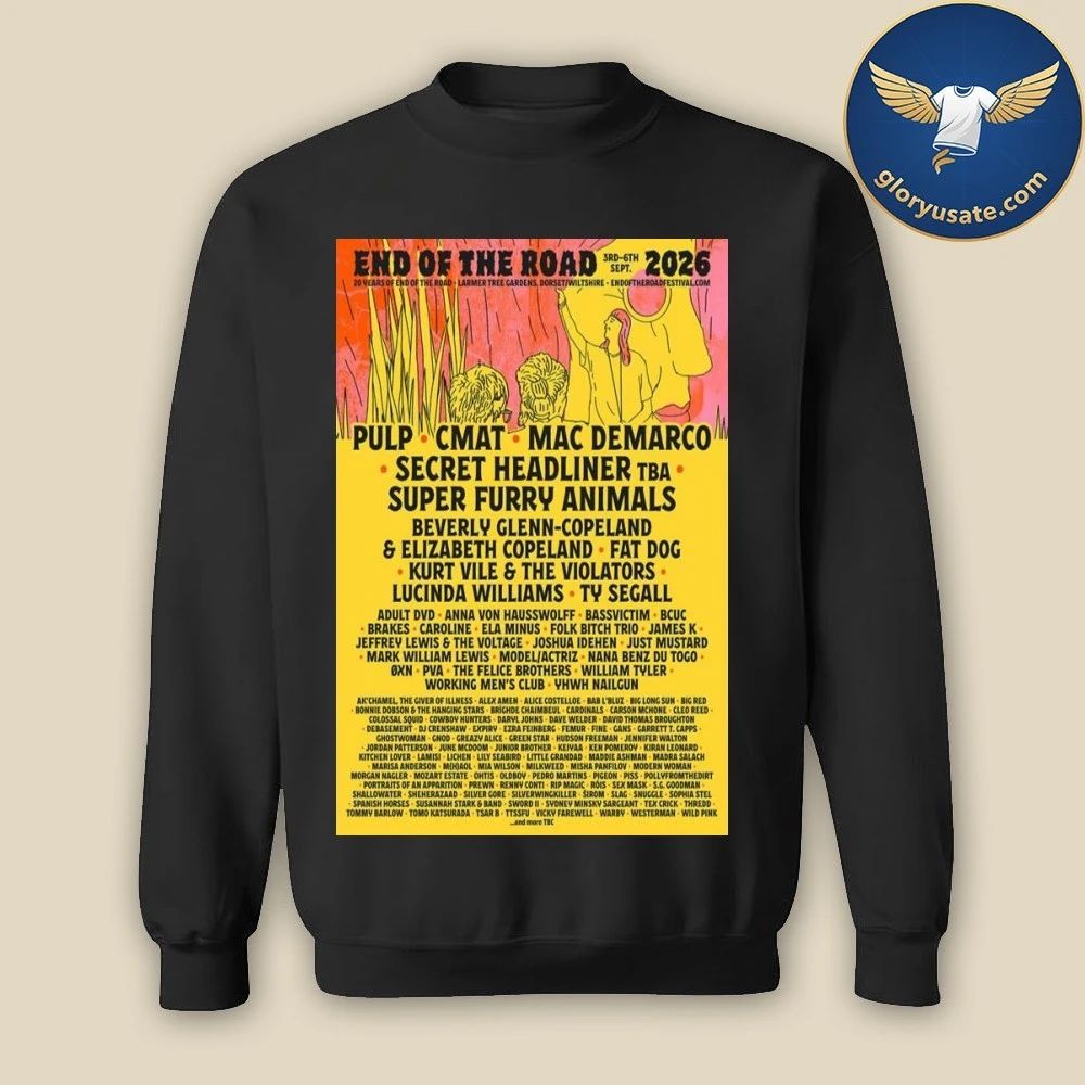 End Of The Road 3rd-6th Sept 2026 Tour Poster Shirt