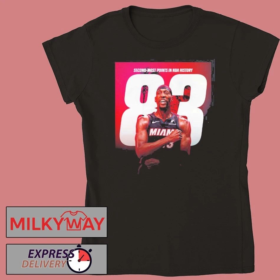 Bam Adebayo Miami Heat NBA Second Most Points In NBA History Passes Kobe T-Shirt