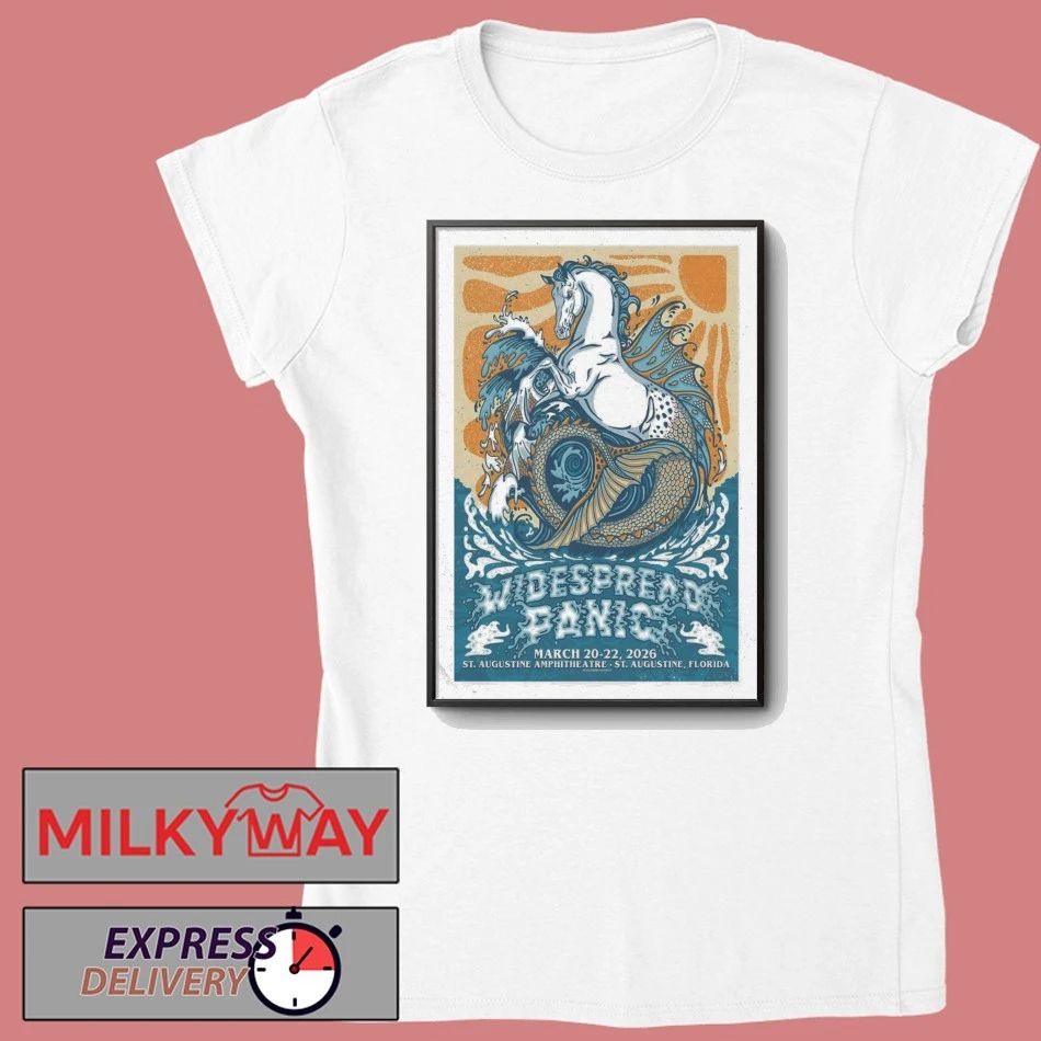Widespread Panic March 20-22 2026 Saint Augustine, FL Poster shirt