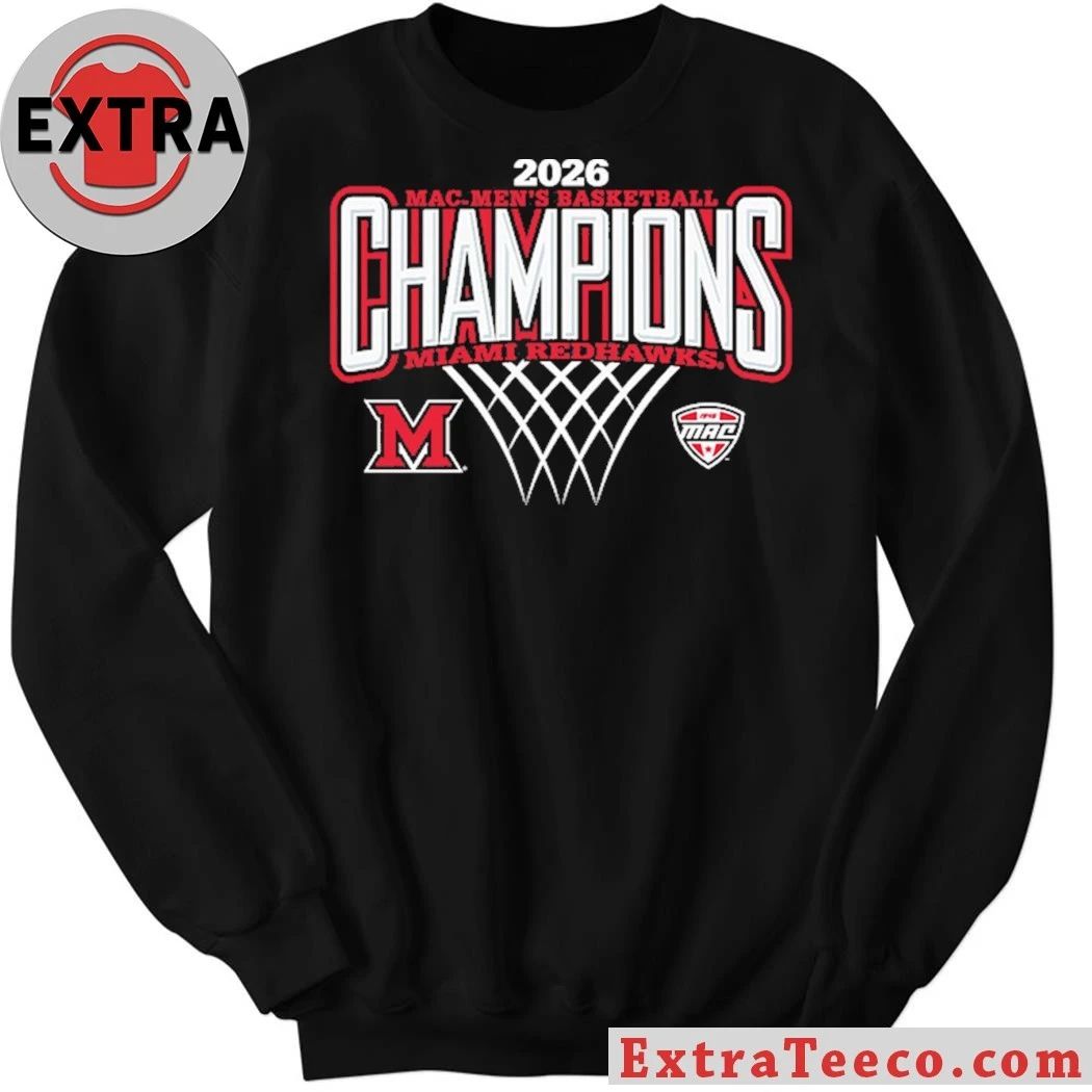 2026 Mac Men’s Basketball Champions Miami Redhawks Logo Shirt