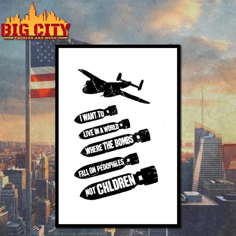 I Want To Live In A World Bomber Aircraft Shirt