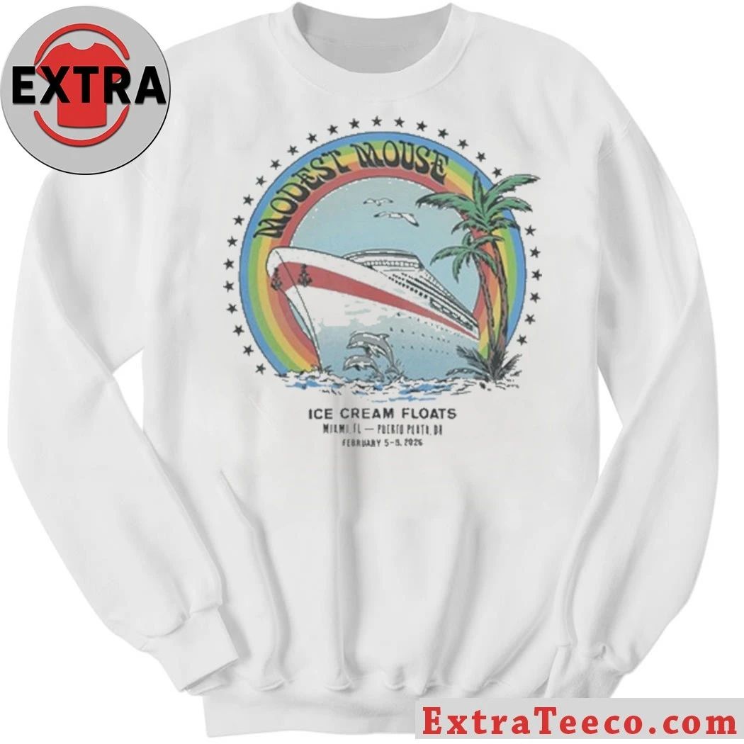 Modest Mouse Ice Cream Floats Norwegian Pearl Shirt