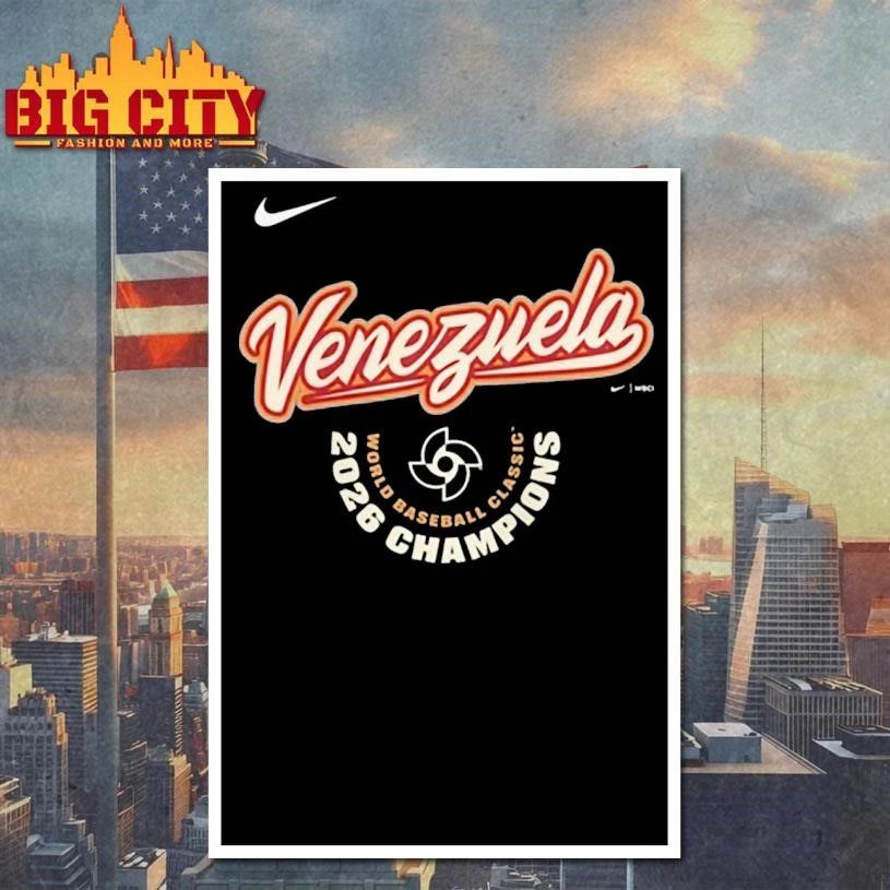Venezuela Baseball World Baseball Classic Champions 2026 Logo Shirt