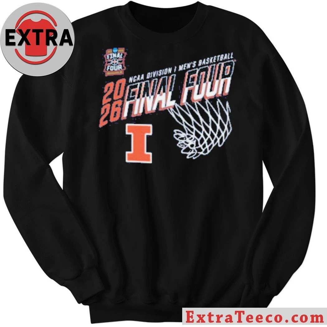 Illinois Division I Men’s Basketball 2026 Final Four T-Shirt- Top-Rated Gift for College Basketball Lovers
