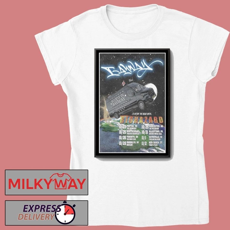 Bayway Biohazard New Tour 2025 Poster shirt