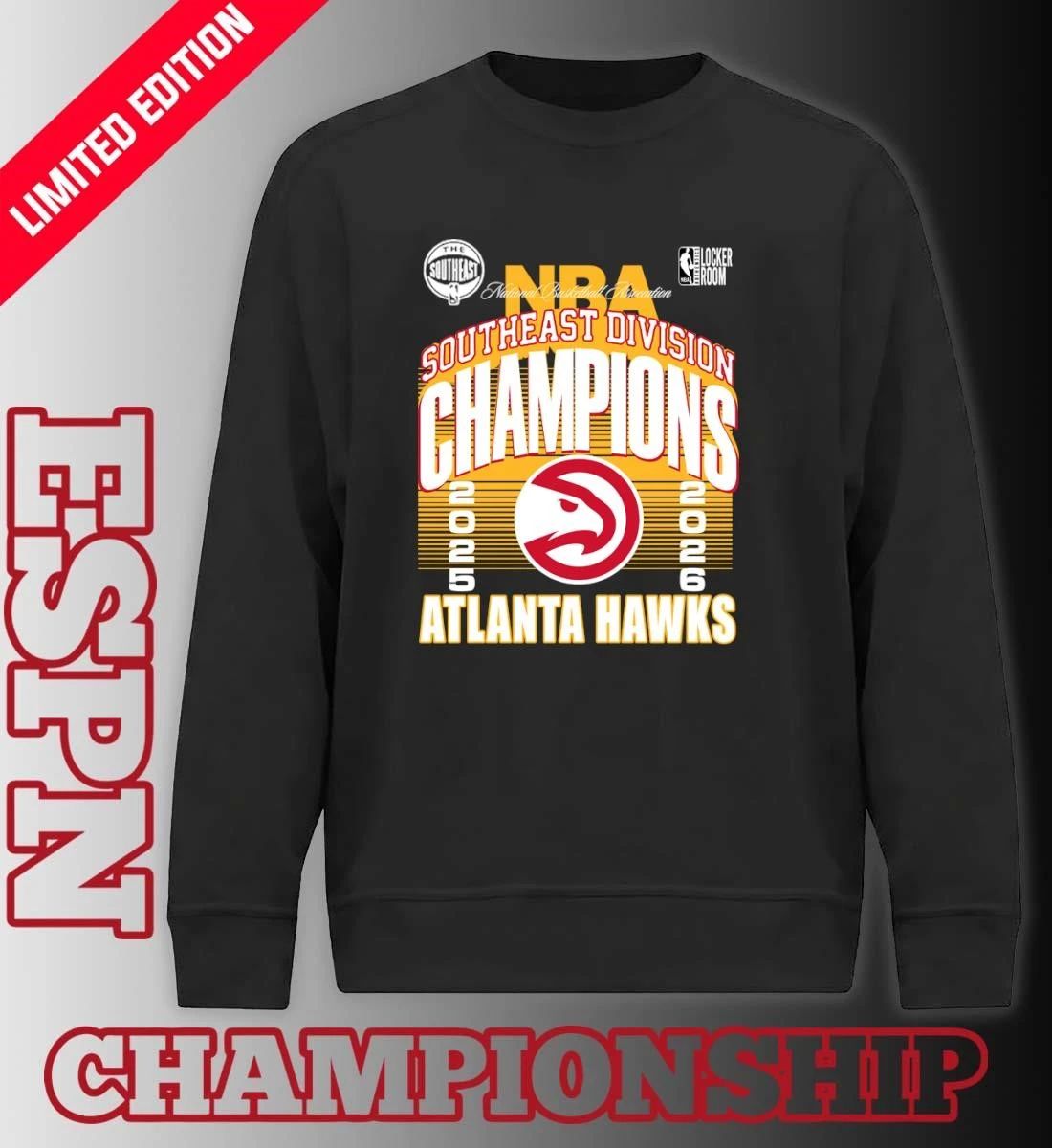 Atlanta Hawks Basketball NBA Southeast Division Champions 2026 T-Shirt