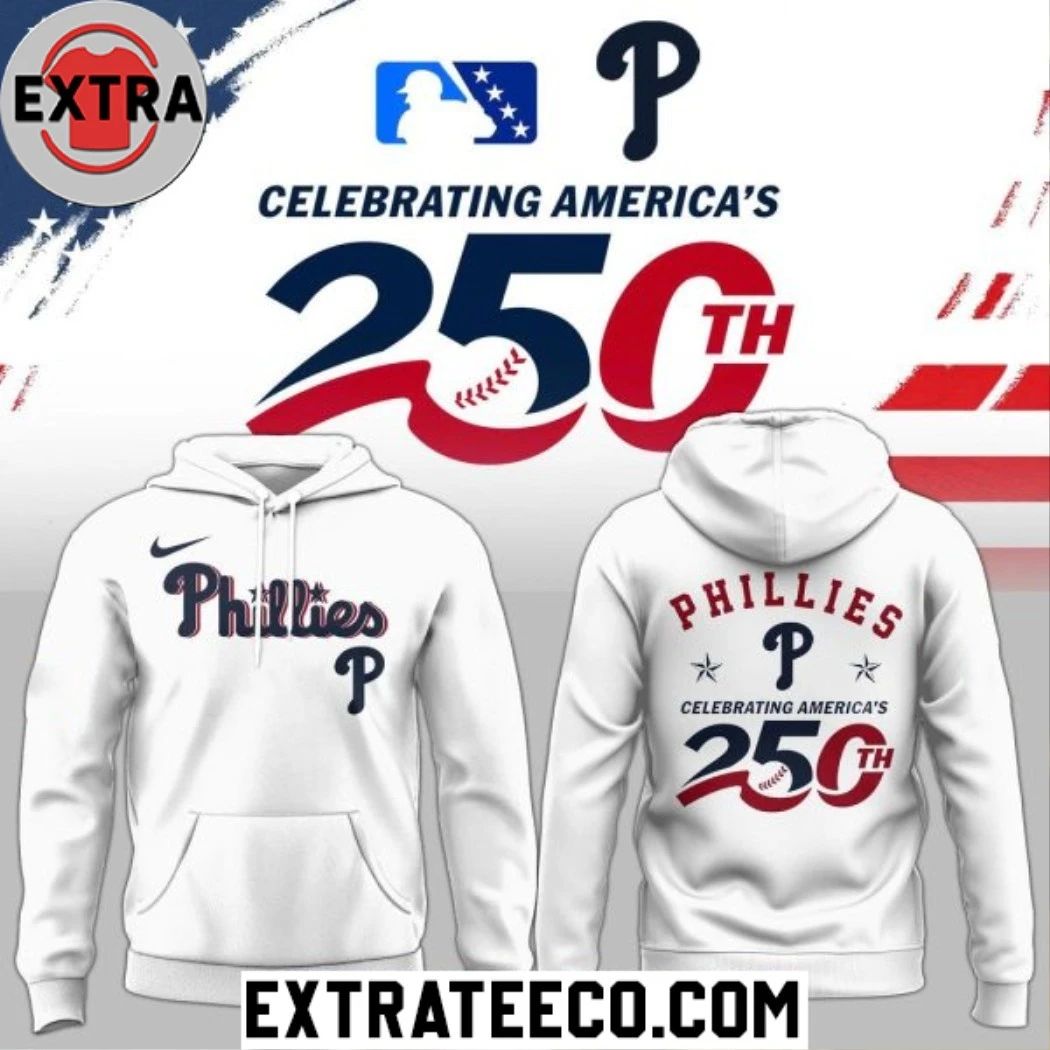 Philadelphia Phillies 250th Celebrating America’s 2026 White Logo Two Sided Shirt