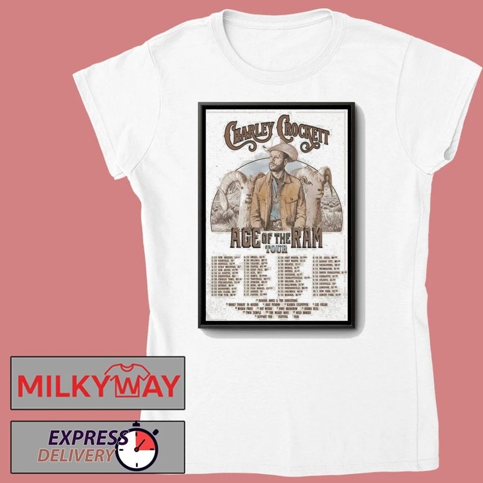 Charley Crockett 2026 Tour Age Of The Ram Poster shirt