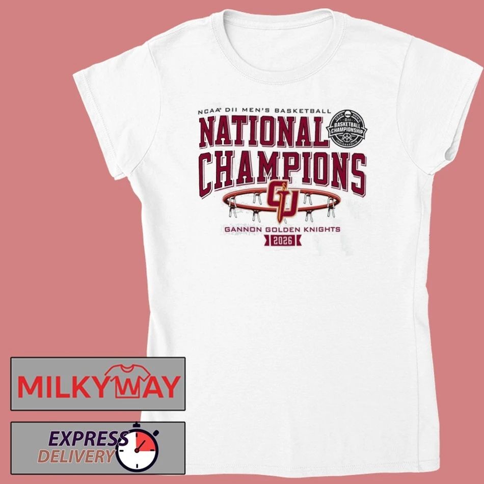 Gannon Golden Knights Men’s Basketball 2026 NCAA DII National Champions T-Shirt