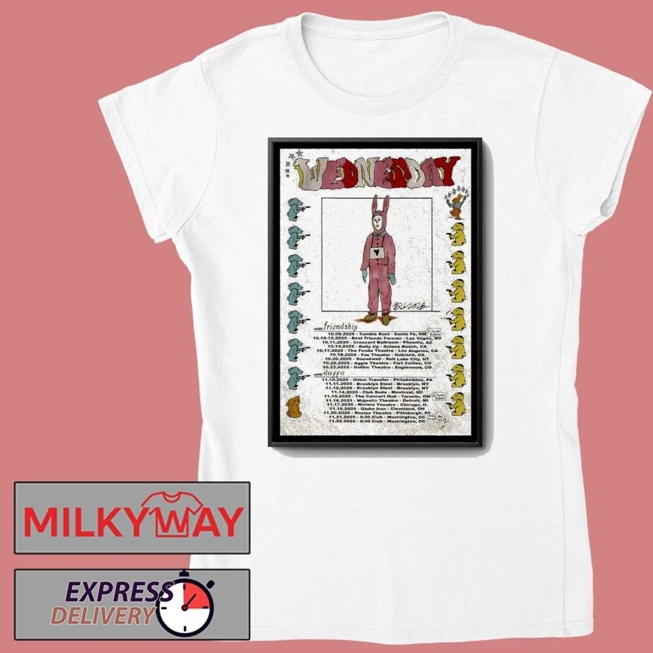 Wednesday Show October & November 2025 Poster shirt