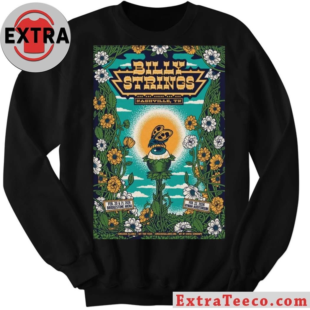 Billy Strings Feb 20-21 2026 Nashville TN Poster Shirt