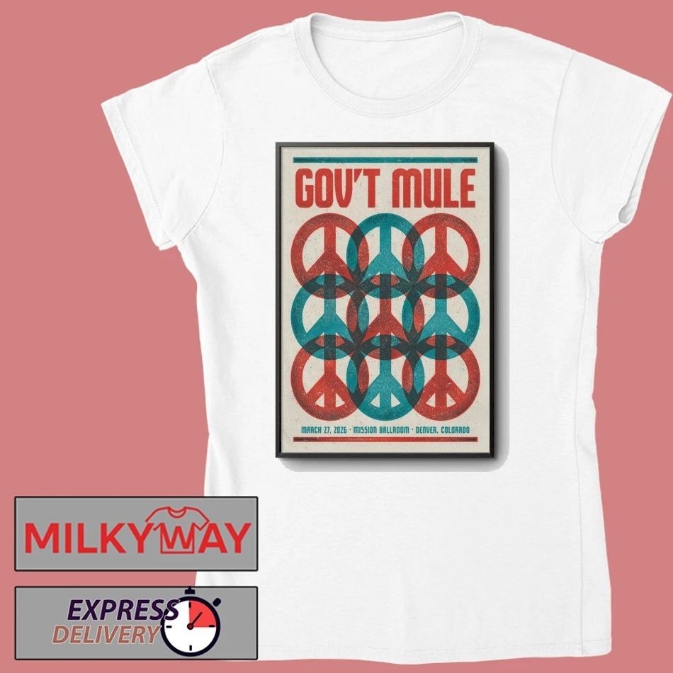 Gov’t Mule March 27 2026 In Denver CO Poster shirt