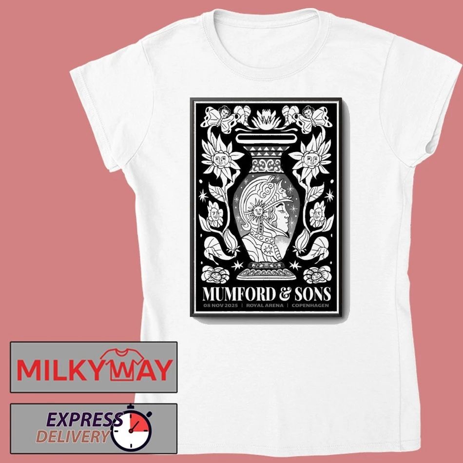 Mumford And Sons In Copenhagen Denmark On Nov 8 2025 Poster shirt