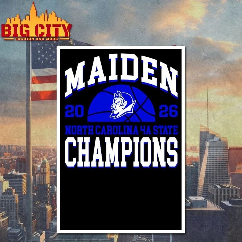 Maiden 2026 North Carolina 4a State Champions shirt