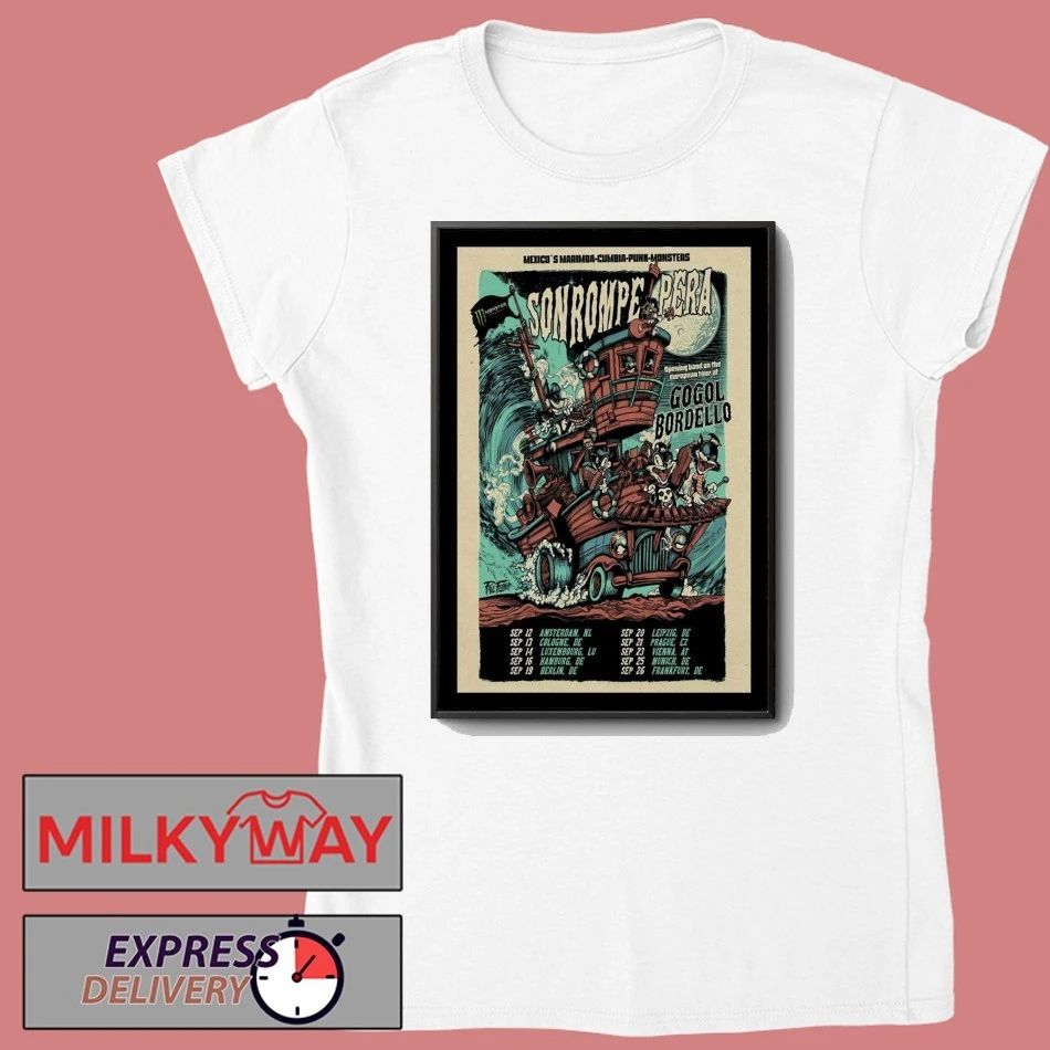 Poster Son Rompe Pera & Monster Music September 2025 Tour shirt